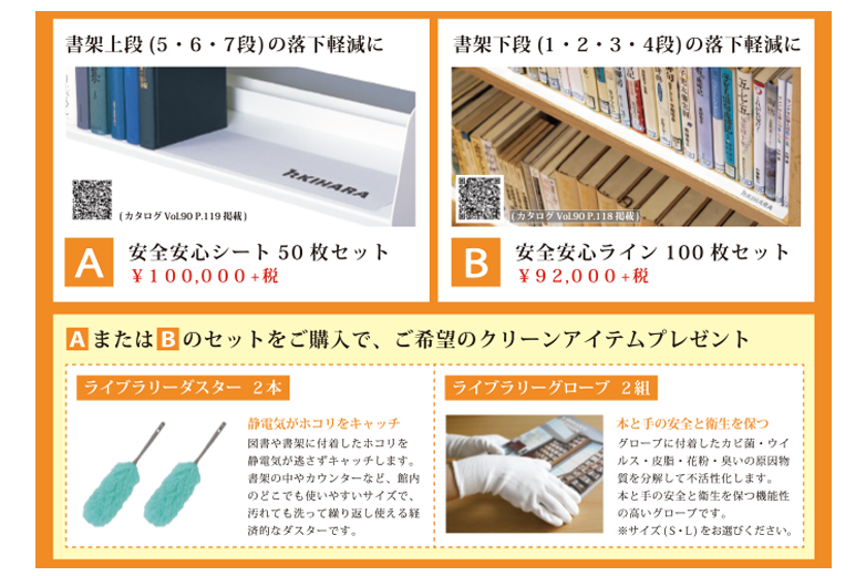 地震対策キャンペーンセット・クリーンアイテム©キハラ株式会社